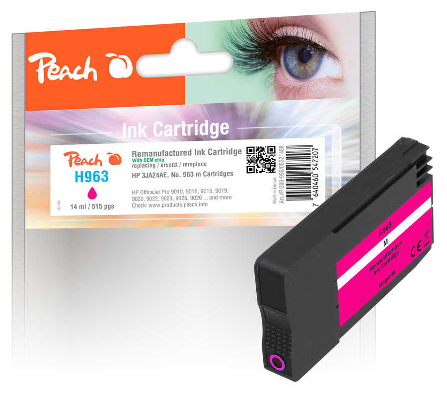 Peach  Tintenpatrone magenta kompatibel zu HP OfficeJet Pro 9014