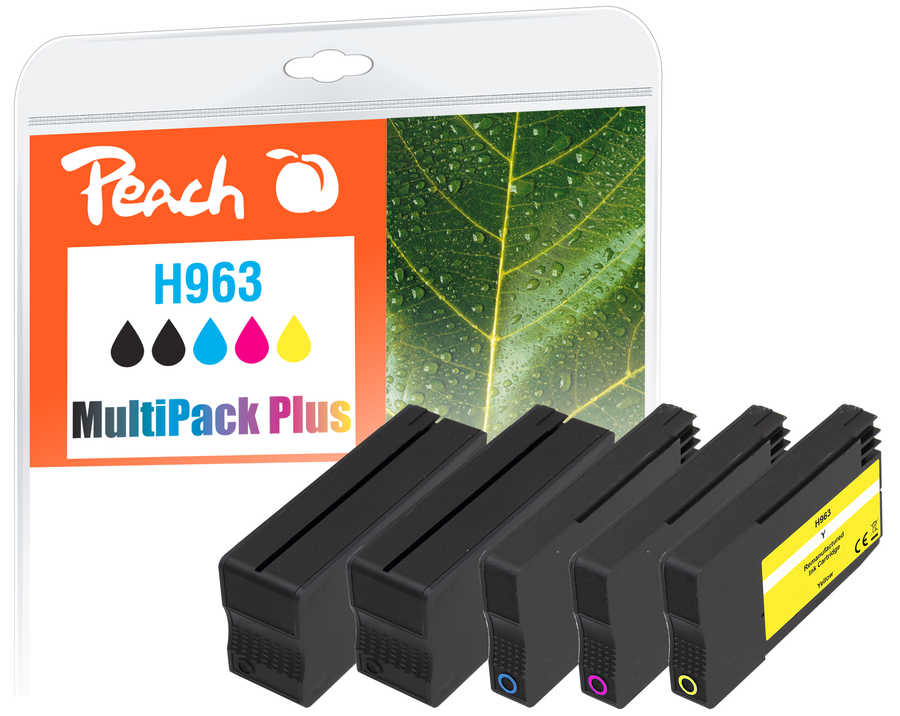 Peach  Spar Pack Plus Tintenpatronen kompatibel zu HP OfficeJet Pro 9014