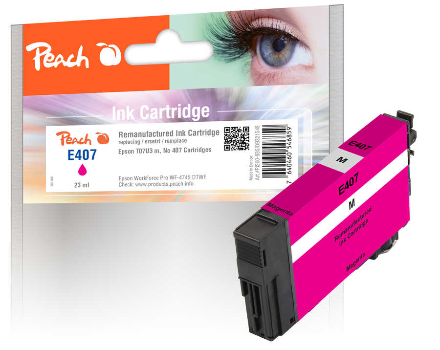 Peach  Tintenpatrone magenta kompatibel zu Epson WorkForce Pro WF-4745 DTWF