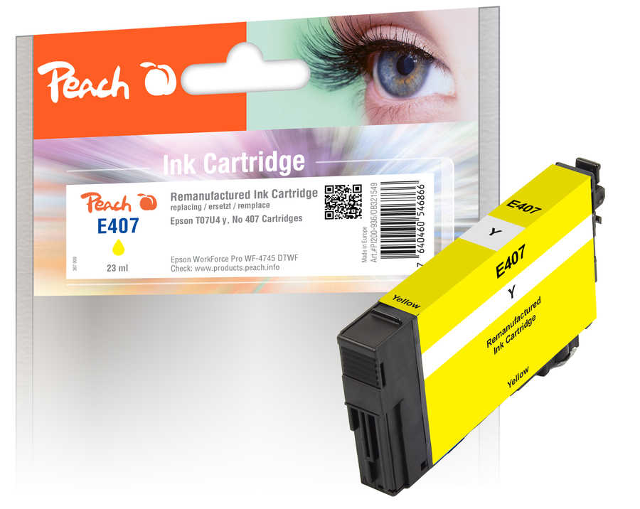 Peach  Tintenpatrone gelb kompatibel zu Epson WorkForce Pro WF-4745 DTWF