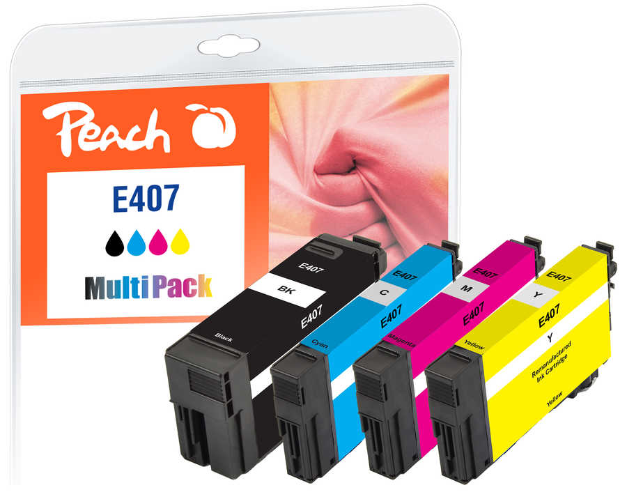 Peach  Spar Pack Tintenpatronen kompatibel zu Epson WorkForce Pro WF-4745 DTWF