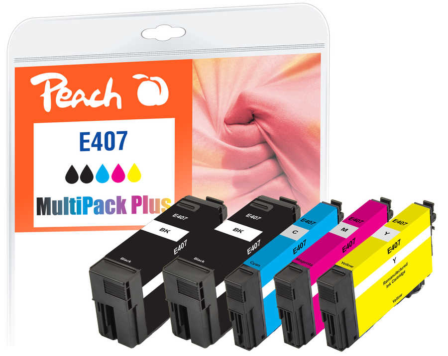 Peach  Spar Pack Plus Tintenpatronen kompatibel zu Epson WorkForce Pro WF-4745 DTWF