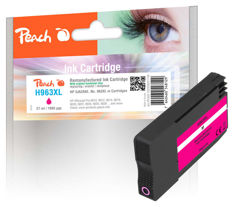 Peach  Tintenpatrone magenta HC kompatibel zu HP OfficeJet Pro 9014
