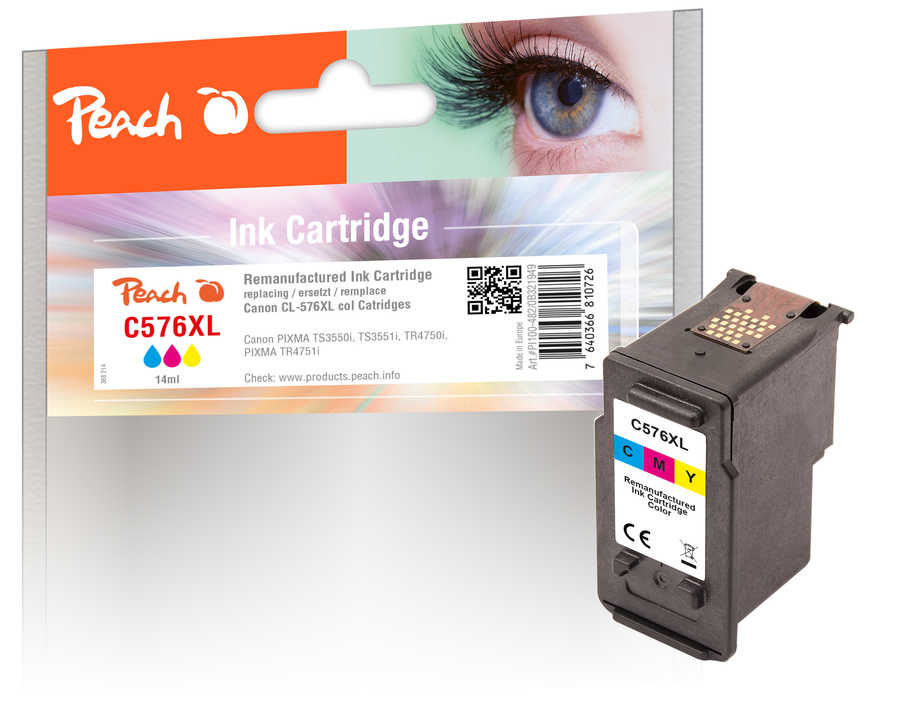 Peach  Druckkopf XL color kompatibel zu Canon Pixma TR 4700 Series