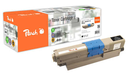 Peach  Tonermodul schwarz kompatibel zu OKI MC 363 DNW