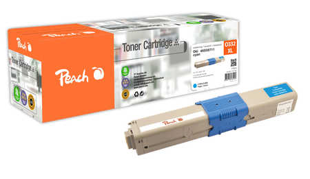 Peach  Tonermodul cyan kompatibel zu OKI MC 363 DNW