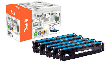 Peach  Spar Pack Plus Tonermodule kompatibel zu HP Color LaserJet Pro M 254 dw