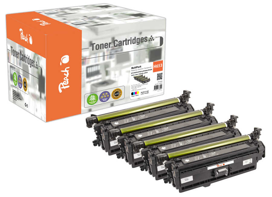 Peach  Spar Pack Tonermodule kompatibel zu HP Color LaserJet Managed Flow MFP M 680 zm
