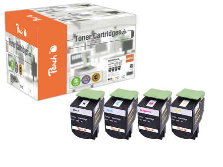 Peach  Spar Pack Tonermodule kompatibel zu Lexmark CX 510 dhe