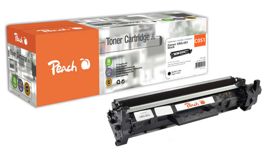 Peach  Tonermodul schwarz kompatibel zu Canon iSENSYS LBP-162 dw