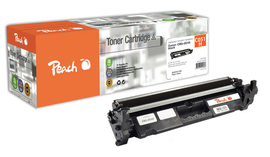 Peach  Tonermodul schwarz XL kompatibel zu Canon iSENSYS LBP-162 dw