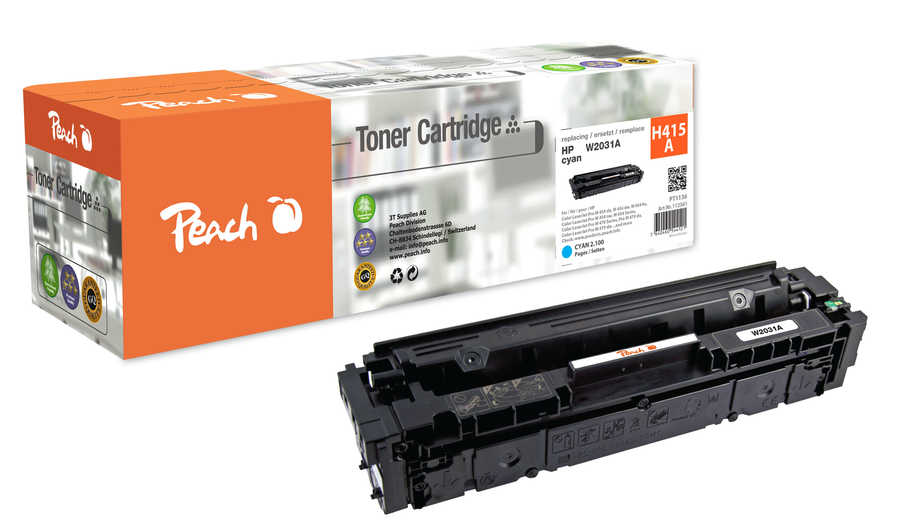 Peach  Tonermodul cyan kompatibel zu HP Color LaserJet Managed E 47528 f