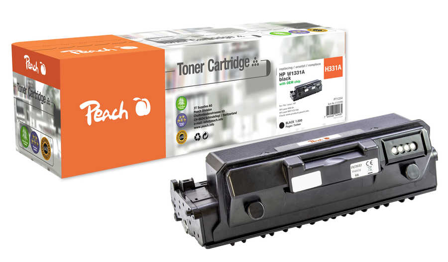Peach  Tonermodul schwarz kompatibel zu HP Laser 408 dn