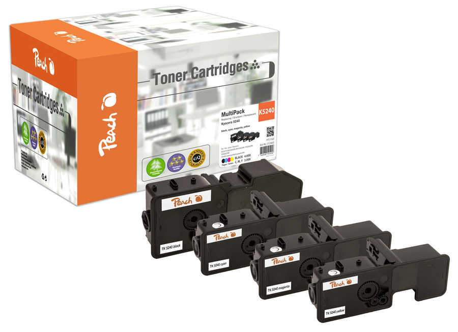 Peach  Spar Pack Tonermodule kompatibel zu Kyocera ECOSYS P 5026 cdw