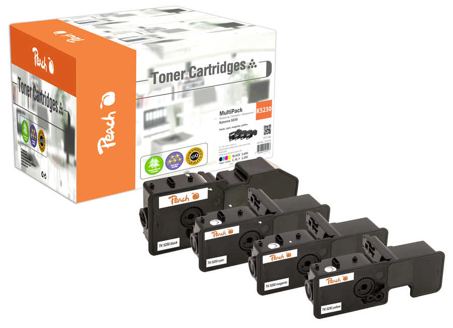 Peach  Spar Pack Tonermodule kompatibel zu Kyocera ECOSYS P 5021