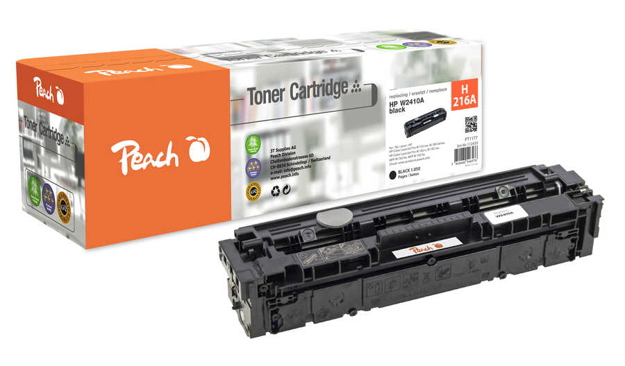 Peach  Tonermodul schwarz kompatibel zu HP Color LaserJet Pro M 180 Series