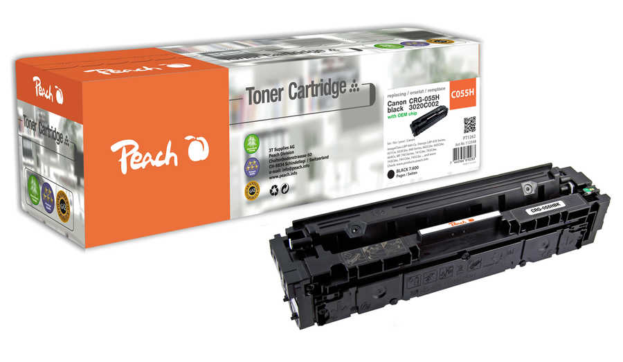 Peach  Tonermodul schwarz XL kompatibel zu Canon iSENSYS MF 744 Cdw