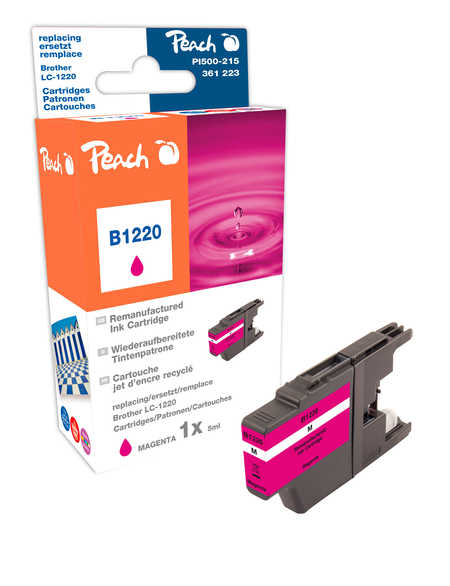 Peach  Tintenpatrone magenta kompatibel zu Brother MFCJ 430 W