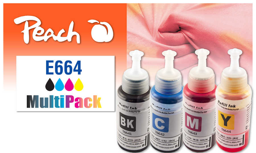 Peach  Spar Pack Tintenpatronen kompatibel zu Epson EcoTank L 355