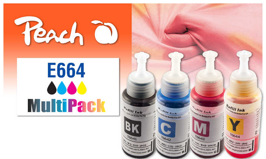 Peach  Spar Pack Tintenpatronen kompatibel zu Epson EcoTank ITS L 3070