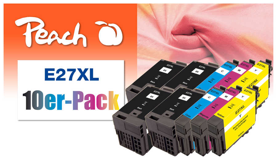 Peach  10er-Pack Tintenpatronen, kompatibel zu Epson WorkForce WF-3620 WF