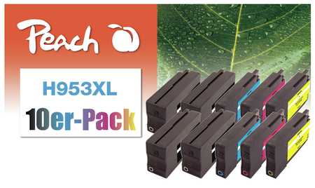 Peach  10er-Pack Tintenpatronen kompatibel zu HP OfficeJet Pro 8730