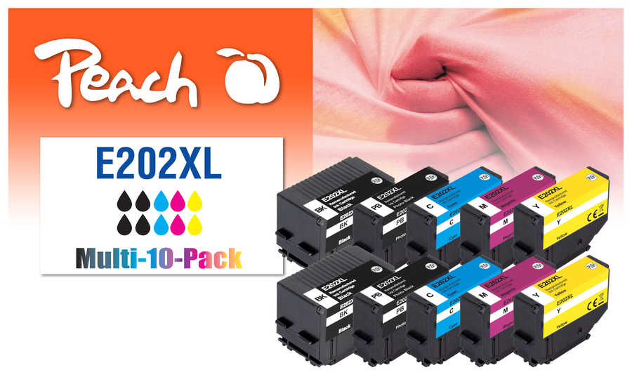 Peach  10er-Pack Tintenpatronen, kompatibel zu Epson Expression Premium XP-6000