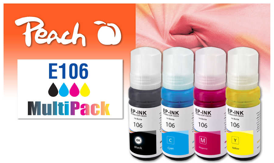 Peach  Spar Pack Tintenpatronen kompatibel zu Epson EcoTank ET-7750