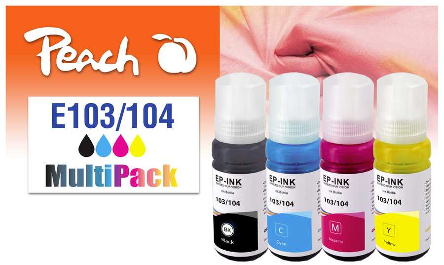 Peach  Spar Pack Tintenpatronen kompatibel zu Epson EcoTank ET-2876