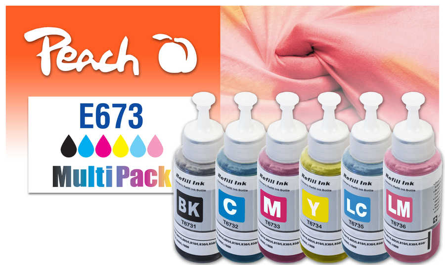 Peach  Spar Pack Tintenpatronen kompatibel zu Epson EcoTank L 850