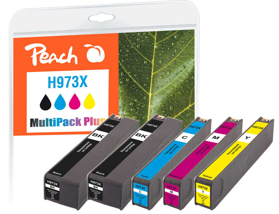 Peach  Spar Pack Plus Tintenpatronen kompatibel zu HP PageWide Pro 477 dn