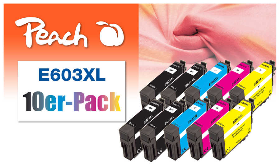 Peach  10er-Pack Tintenpatronen, XL-Füllung, kompatibel zu Epson Expression Home XP-4150