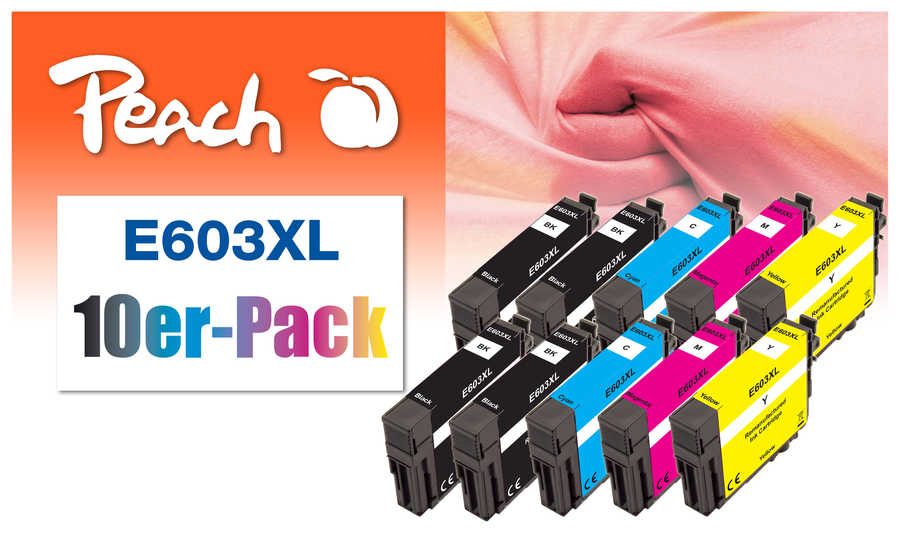 Peach  10er-Pack Tintenpatronen, XL-Füllung, kompatibel zu Epson Expression Home XP-2155