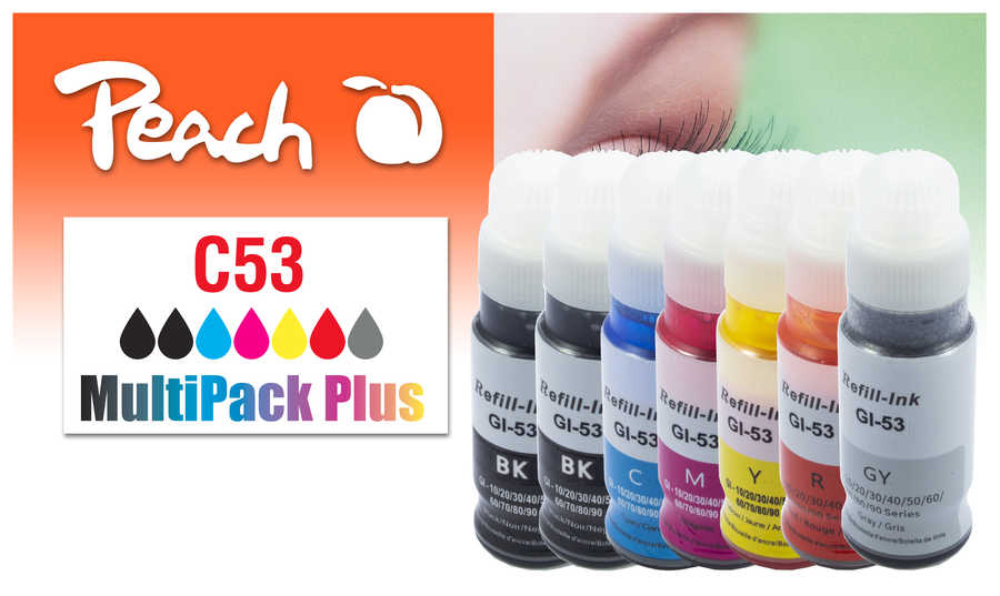 Peach  Spar Pack Plus Tintenpatronen, kompatibel zu Canon Pixma G 550