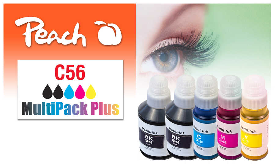 Peach  Spar Pack Plus Tintenpatronen, kompatibel zu Canon Maxify GX 6050