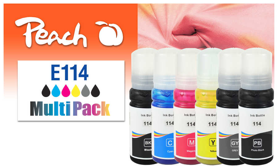 Peach  Spar Pack Tintenpatronen kompatibel zu Epson EcoTank ET-8550