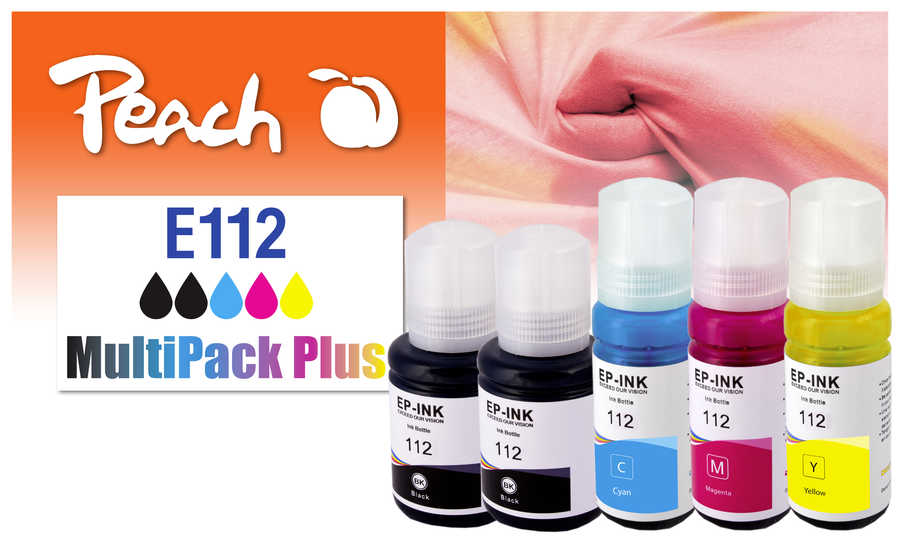 Peach  Spar Pack Plus Tintenpatronen, kompatibel zu Epson EcoTank Pro L 6580