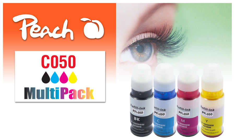 Peach  Spar Pack Tintenpatronen kompatibel zu Canon Pixma G 3590